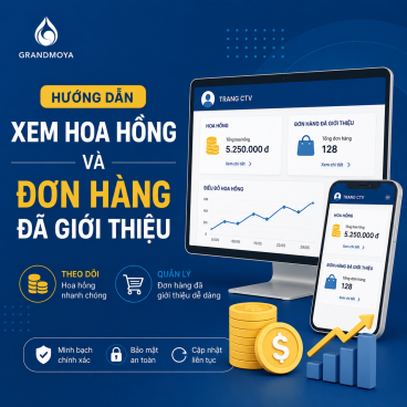 Hướng dẫn xem hoa hồng và đơn hàng đã giới thiệu